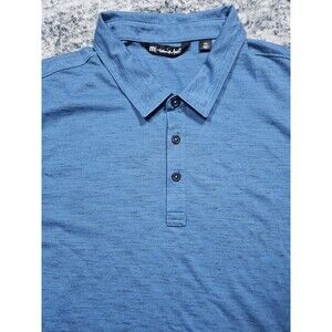Travis Mathew Polo Shirt Men's Size XXL 2XL Blue Golf